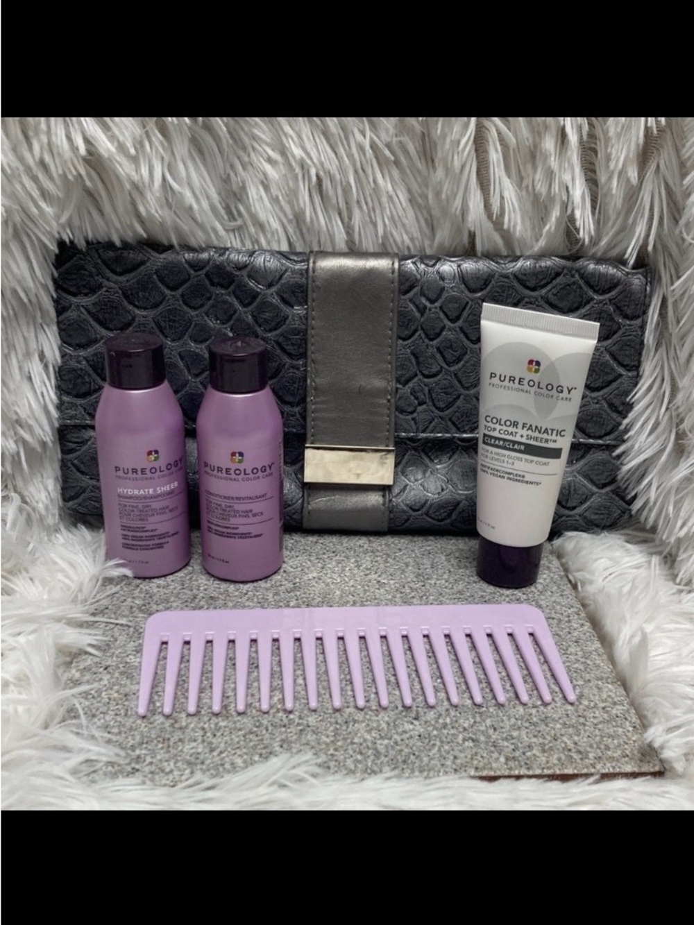 Pureology Hydrate Shampoo Set with Silver  Clutch